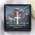 thumbnail image 3 of Lamentations 32:4 Pendentif Croix en Acier Inoxydable avec Pendentif Religieux, 3 of 7