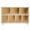 7 Compartment Natural Rustic, variant on Wooden Bookshelf 2-Tier Bookcase, 7-Cube Storage Organizer, Open Shelf with Legs for Home Office, Living Room, Study, Natural Pine Wood, Modern Multi-Functional Storage Shelf