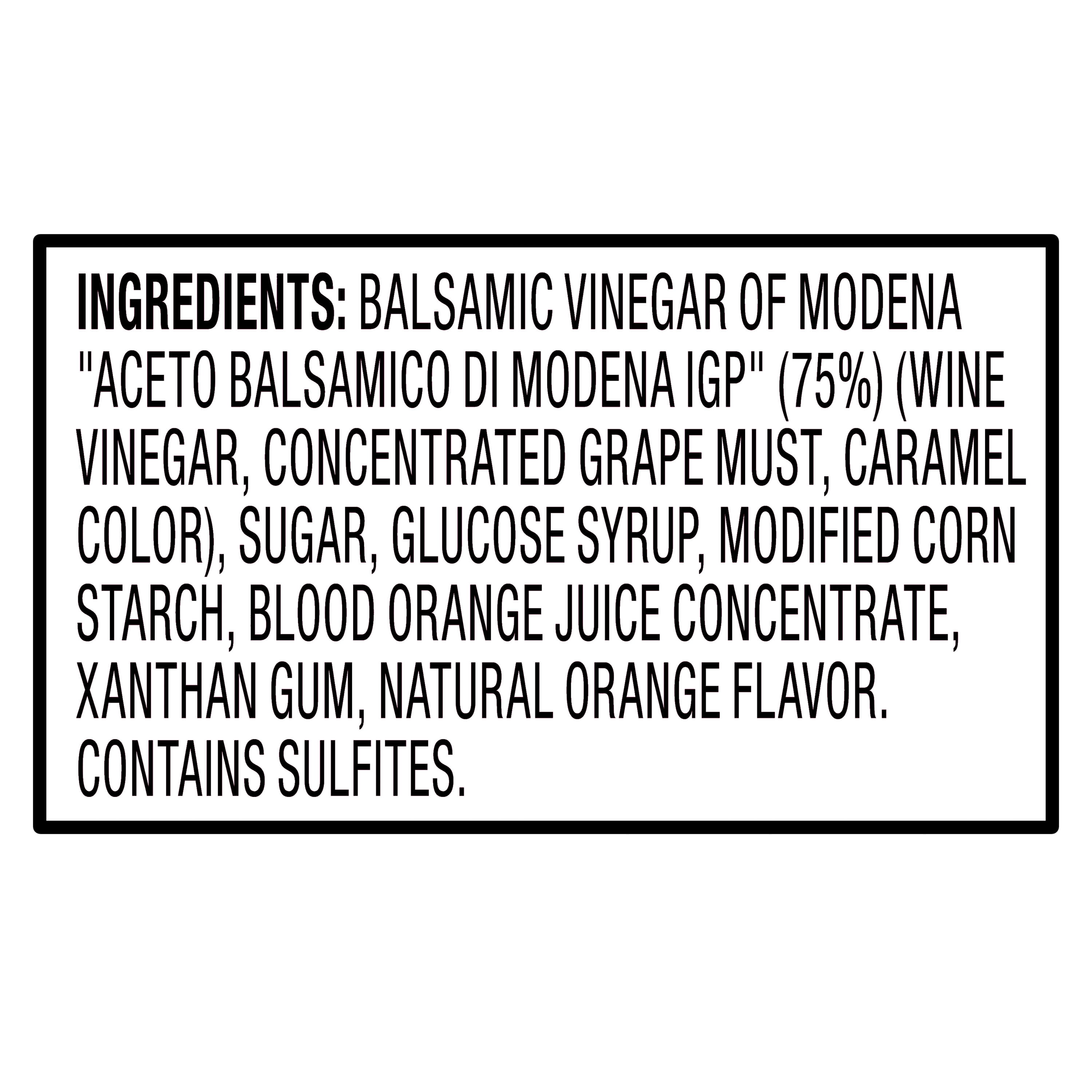 bettergoods Blood Orange Glaze with Balsamic Vinegar of Modena, 5.07 fl oz