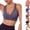 Black, variant on Pink Sports Bras for Women No Underwire V Neck High Impact Yoga Running Quickly Dry Shock Absorb Fitness Cutout Racerback Workout Bras for Women