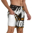 thumbnail image 2 of Kdxio Not All Who Wander Are Lost4 Print Men'S Swim Trunks With Compression Liner 7 Inch Inseam Quick Dry Swim Shorts, 2 of 7