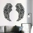 thumbnail image 3 of Dengmore Decorations Large Metal Angel Wall Decoration, Angel Wall Sculpture Art Indoor Outdoor Wall Hanging Suitable For Home Bedroom Living Room Garden And Office, 3 of 6