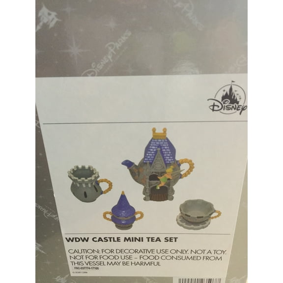 Disney Parks WDW Cinderella Castle Mini Tea Set New with Box
