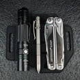 thumbnail image 4 of VIPERADE PJ13 Leather Multitool Sheath for Belt, Leather EDC Belt Organizer for Multitools, Flashlight, Pen, Leather Sheath for Belt, Multitool and Flashlight Holster, 4 of 6