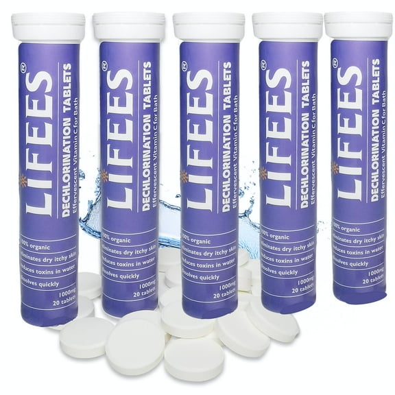 Vitamin C Chlorine Removal Tablets – 100 tablets – Perfect for Bath Time, Baby Baths & Sensitive Skin