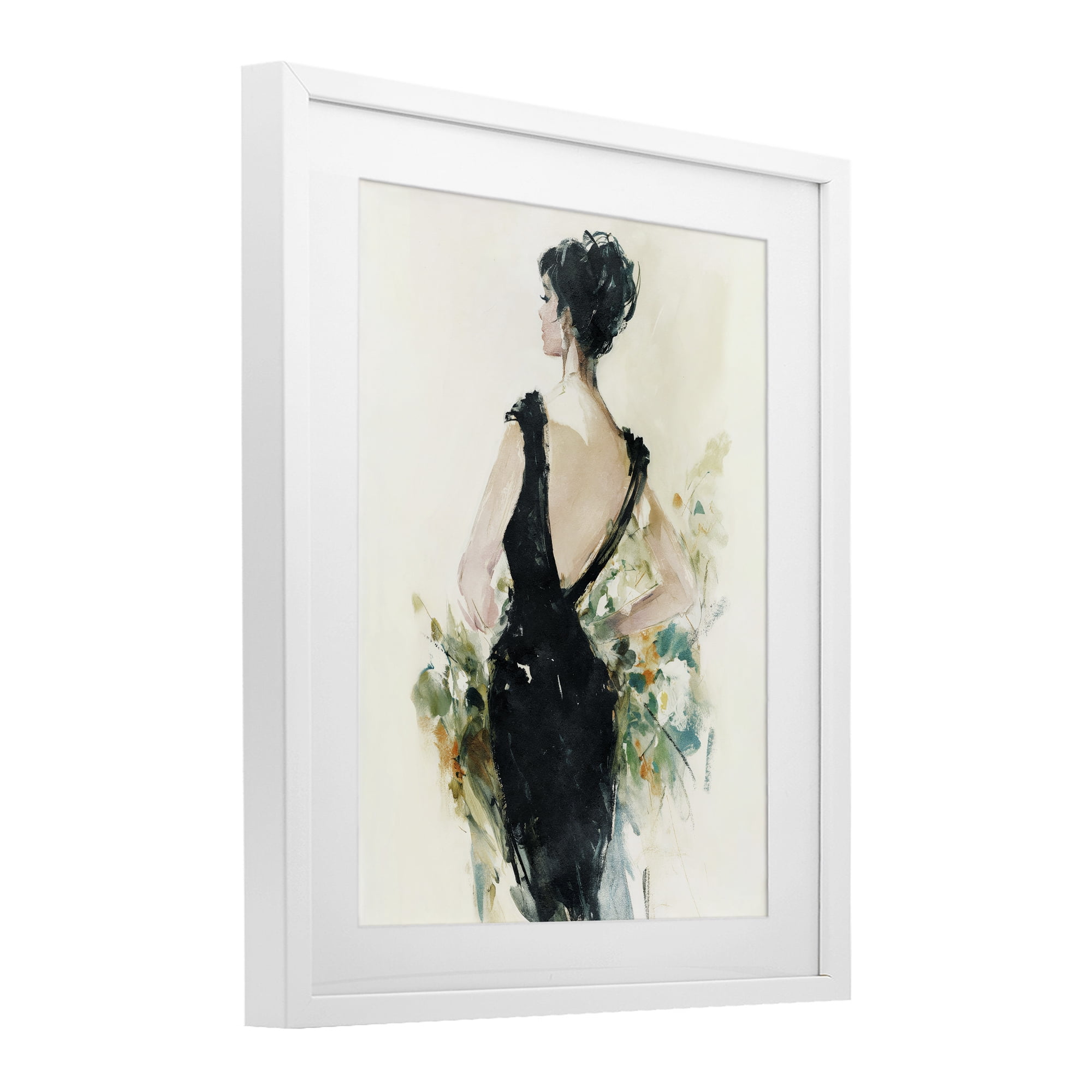 Stupell Industries Backless Reverie Gown White Framed Print Under Glass, design by Svetlana Aleynikova