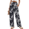 thumbnail image 5 of Fantaslook Womens Pants Casual Boho Palazzo Pants Wide Leg Lounge Pants Trousers with Pocket, 5 of 9