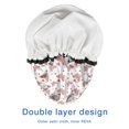 thumbnail image 4 of Shower Caps,Butterfly Red Pattern Heart Pattern Waterproof Shower Cap for Women 4 Pieces,Double Reusable Hair Cover for Shower PEVA Elastic Stretch Hem, 4 of 7