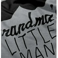 thumbnail image 4 of Grandma's Little Man Funny Mustache Youth T Shirt Tee Boys Infant Toddler Brisco Brands 12M, 4 of 5