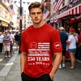 thumbnail image 5 of Fabrcox 250th Anniversary USA Shirts 1776-2026 Flag Print Patriotic T Shirts for Men Freedom Celebration Short Sleeve 4th of July T Shirts for Men Red M, 5 of 6
