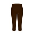thumbnail image 5 of Chbgutlmr Capri Pants for Women Elastic Waisted Cropped Cutout Athletic Yoga Pants Summer Workout Leggings, 5 of 6