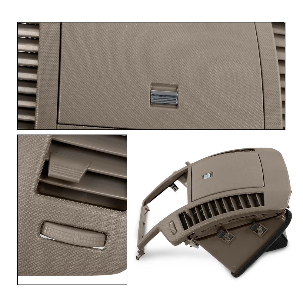 Brown Center Dash Radio Bezel w/Storage Vents Glove Box Fit for 2005-2006 Nissan Altima