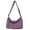 Purple, variant on Women's Purple Canvas Hobo Bag - Medium, Adjustable Strap, 5 Pockets, Foldable, 15.4 Inch Laptop Compatible.