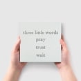 thumbnail image 4 of Zomyto 5x5 In Inspirational Quote Pray Wait Trust Wooden Box Sign Decor Desk Sign, 4 of 7