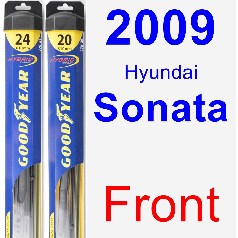 2009 Hyundai Sonata Wiper Blade Set/Kit (Front) (2 Blades) Hybrid