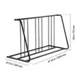 thumbnail image 2 of Floor Bike Rack for 3-Inch Tire Width Grid Stand 6-Bike Capacity | Flexible parking, rust-resistant carbon steel for garage storage, 2 of 10