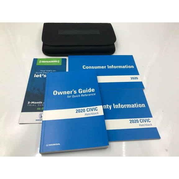 2020 Honda Civic Hatchback Owners Manual Set with Case OEM G02B02033