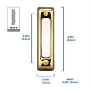 Heath Zenith White Plastic Wired Pushbutton Doorbell