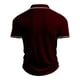 thumbnail image 4 of Blusa y camisa de manga corta con cuello vuelto para hombre, de 3 botones y solapa. Camisa informal de manga corta con solapa para hombre., 4 of 7