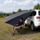 thumbnail image 1 of Toldo lateral para coche, toldo para portón trasero de SUV, para vehículos con gran cobertura de sombra para furgonetas, senderismo, monovolúmenes y Paquete D, 1 of 8
