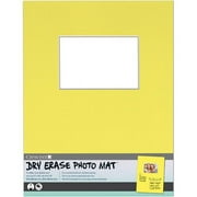 Crescent Cardboard 12-30-309 11 x 14 in. Dry Erase 4 x 6 in. Photo Mat Holds - Yellow