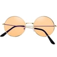thumbnail image 4 of Vintage hombres mujeres gafas de sol retro redondo aleación marco gafas gafas de sol, 4 of 5