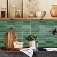 thumbnail image 4 of DEWOO 10 Sheet Peel and Stick Backsplash Tile,3D Self Adhesive Wall Tiles Stick on Backsplash for Kitchen,Bathroom,Camper (12"×12",Light Green), 4 of 14