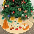 thumbnail image 3 of XMXY Halloween Christmas Tree Skirt, Nature Leaf Collection Fall Holiday Party Indoor Decorations Ornaments, 48" Inch, 3 of 6