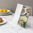 thumbnail image 3 of MyGift Premium Clear 4mm Acrylic Kitchen Cookbook Stand, 3 of 7
