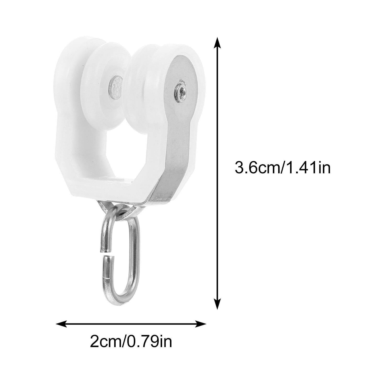 10pcs Curtain Glider Hooks Curtain Rail Track Gliders Sliding Roller
