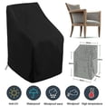 thumbnail image 1 of Sillas de apilamiento fuertes cubiertas de jardín impermeable silla de apilamiento cubierta de muebles Afortunado Sencillez, 1 of 5