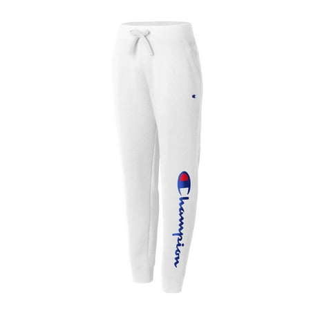 Champion Womens Powerblend Fleece Joggers, S, Vertical Granite Heather 