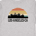 thumbnail image 4 of Inktastic Los Angeles California Skyline Retro Boys or Girls Long Sleeve Toddler T-Shirt, 4 of 5