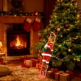 thumbnail image 7 of Wooowa Christmas Ladder-Climbing Santa Ornaments (Battery Not Included), 5.91Inch Festive Decor for Xmas Trees & Holiday Living Rooms, 7 of 7