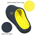 Men's Comfort Slippers, TwoTone Memory Foam, Fuzzy Plush Lining