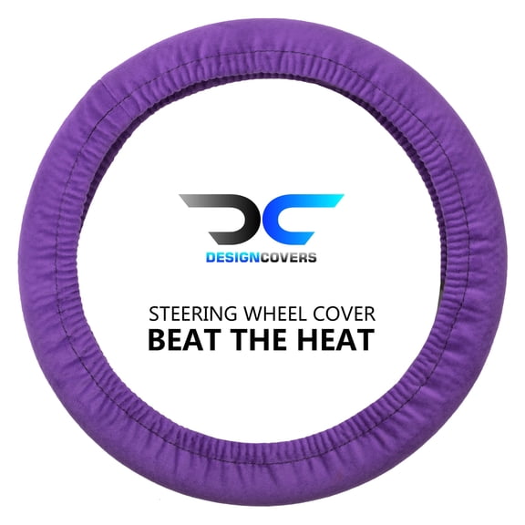 Designcovers Soft Velour Steering Wheel Cover in Universal size Warm in Winter Cool in Summer