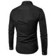 thumbnail image 4 of Blusa y camisa de manga larga con cuello vuelto para hombre, blusa informal lisa de manga larga con botones y bolsillo, camisa de solapa tejida para hombre, 4 of 4