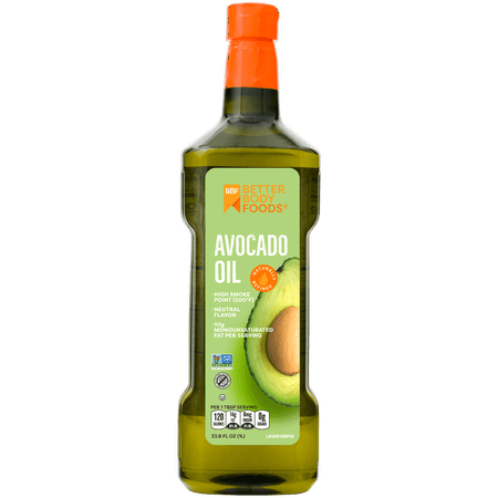 Better Body Foods Pure Avocado Oil 33.8oz, 1Liter