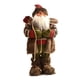thumbnail image 1 of Estatua de Papá Noel, muñeco de nieve, figura navideña de pie, colección de muñecos Piel marrón de 45 cm, 1 of 8