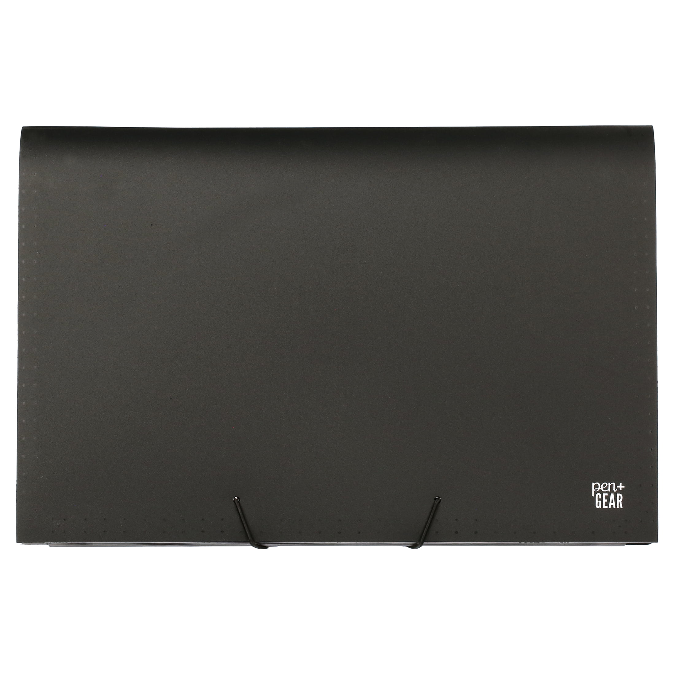 (3 pack) Pen+Gear 24-Pocket Poly Expanding File Organizer, Black File Folders, 10.16", New Freestanding