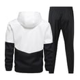 thumbnail image 3 of Letdown Men's Casual Tracksuit Long Sleeve Sweatsuit Set Full Zip Running Jacket and Pants Casual Athletic Jogging Warm Up Sets (Black, M), 3 of 3