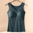 thumbnail image 2 of Soyumi Women's Sleeveless Tank Tops, Square Neck Slim Fit Camisole Warm Base Layer Underwear Vest Cotton Camisole Sleeveless Undershirt, Blue, 2 of 4