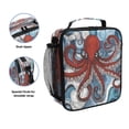 thumbnail image 2 of ALAZA A Red Octopus Lunch Box Insulated Lunch Bag Reusable Thermal Cooler Tote School Picnic, 2 of 6