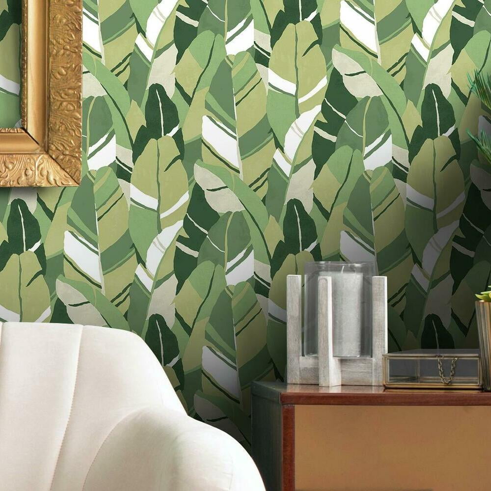Hearts of Palm Peel and Stick Wallpaper
