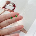 thumbnail image 4 of 18G Tiny Round Cat's Eye Stud Earrings for Women 925 Sterling Silver Post Pin Hypoallergenic Dainty Circle Small Cartilage Studs Cute Piercing Jewelry, 4 of 12