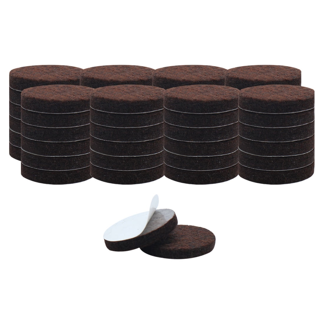 Unique Bargains 50pcs Felt Furniture Pads Round Floor Protector for