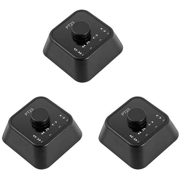 3X Wireless Page Turner Pedal Rechargeable Wireless Foot Switch for Tablet Smartphone Electronic Music Scores Black