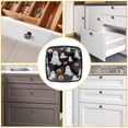 thumbnail image 6 of 4 Pcs Cabinet Handle Drawer Pulls Halloween Ghost Knobs with Screws Square Furniture Office Cabinet Knob Decoration, 6 of 7
