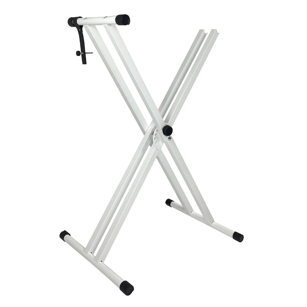 WINDLAND Adjusted Panio Keyboard Holder Panio Stand Double Braced Electric Paino Stand with Locking Strap for Electronic Piano