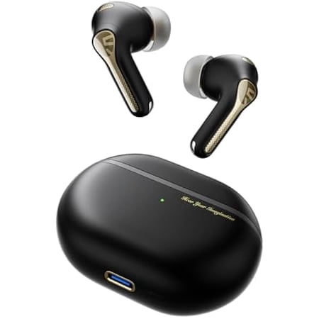 Capsule3 Pro+ Wireless Earbuds, Adaptive Noise Cancelling Bluetooth Headphones Hi Res HiFi Stereo Sound with xMEMS Speaker, True Wireless ANC Earphones & LDAC, 6 Mic 43H Playtime